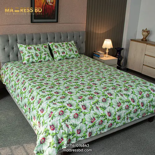 China Rose Print Bed Sheet – Gre