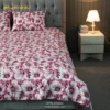 China Rose Print Bed Sheet – Pink