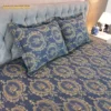 Navy Trophy Print Bed Sheet