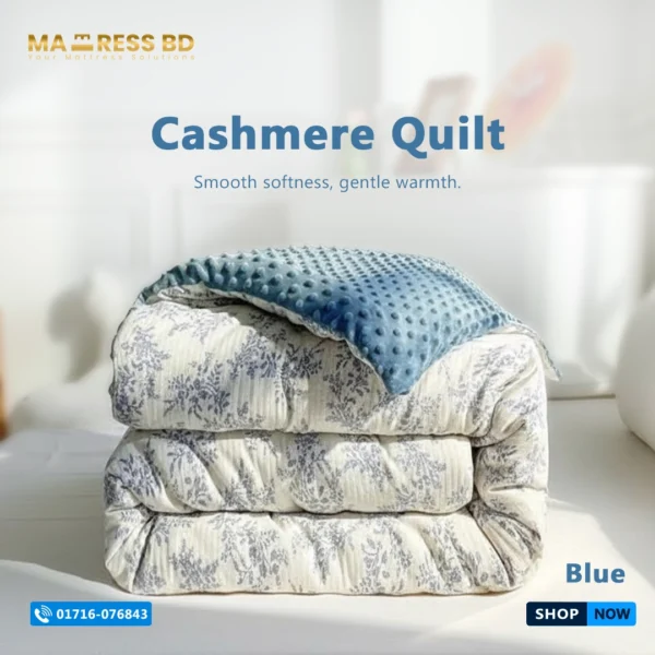 Luxury Cashmere Quilts - Blue