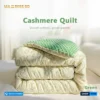 Luxury Cashmere Quilts - Green