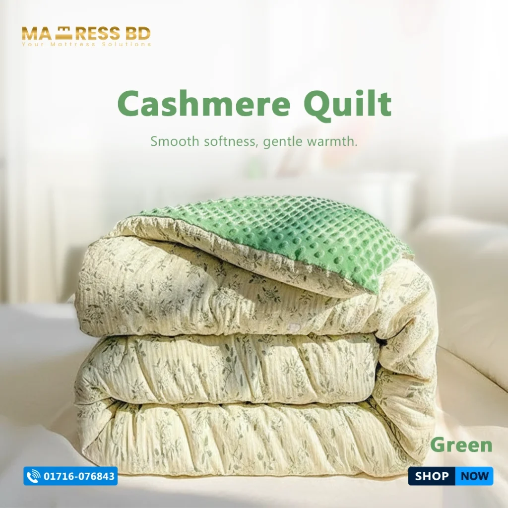 Luxury Cashmere Quilts - Green