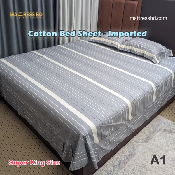 Cotton Bed Sheet - Imported A1 1 Cotton Bed Sheet - Imported A1
