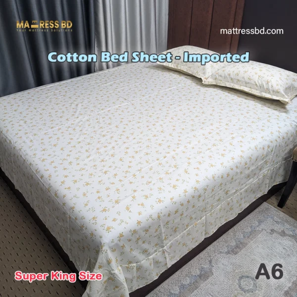 Cotton Bed Sheet - Imported A6