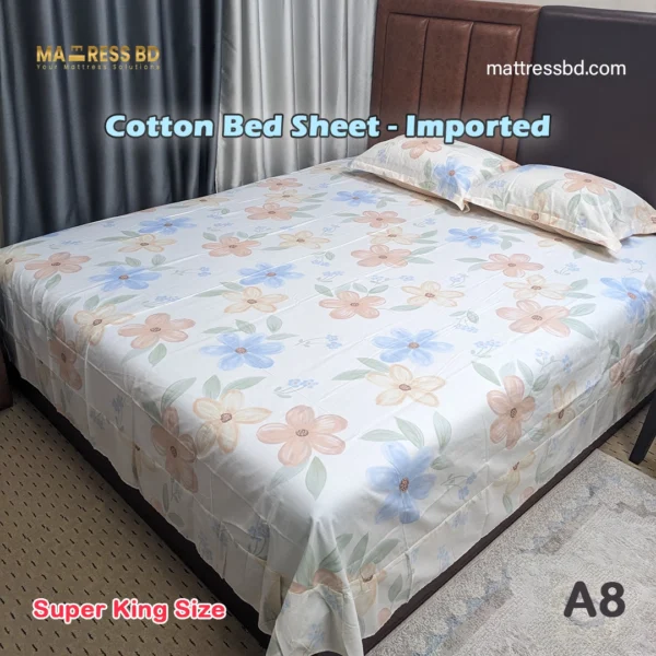 Cotton Bed Sheet - Imported A8