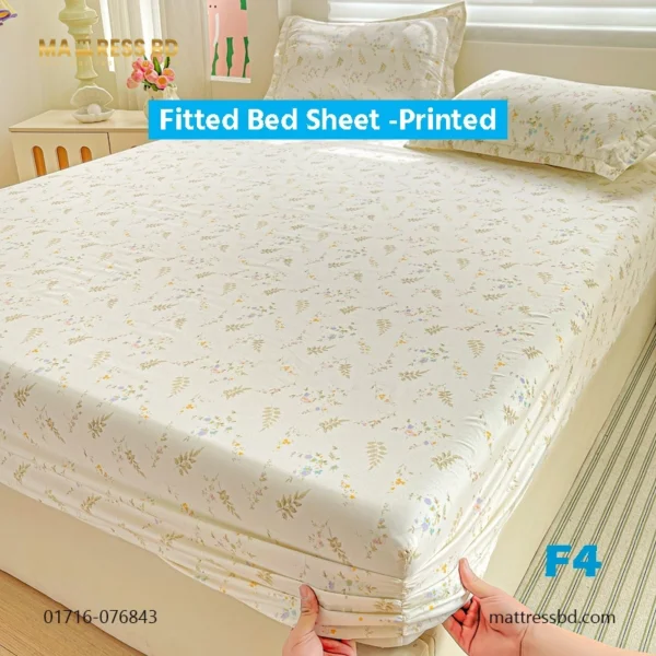 Fitted Bed Sheet -Printed (Imported)