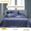 Tencel Sateen Bed Sheet Hazzle Blue
