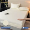 Fitted Sheet Best 1 7 Premium Soft Cotton Fitted Bed Sheet - Edelweiss White