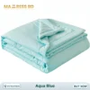 Cotton AC Quilt - Imported | Ultra-Soft Lightweight Summer Blanket 3 Aqua Blue mbd