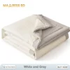 Cotton AC Quilt - Imported | Ultra-Soft Lightweight Summer Blanket 5 White and Gray mbd
