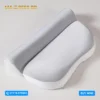Ergonomic memory cervical pillow with contoured neck support curve.