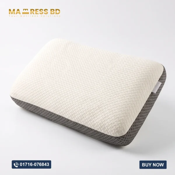 Latex spring pillow - imported with balanced head elevation and spinal alignment.